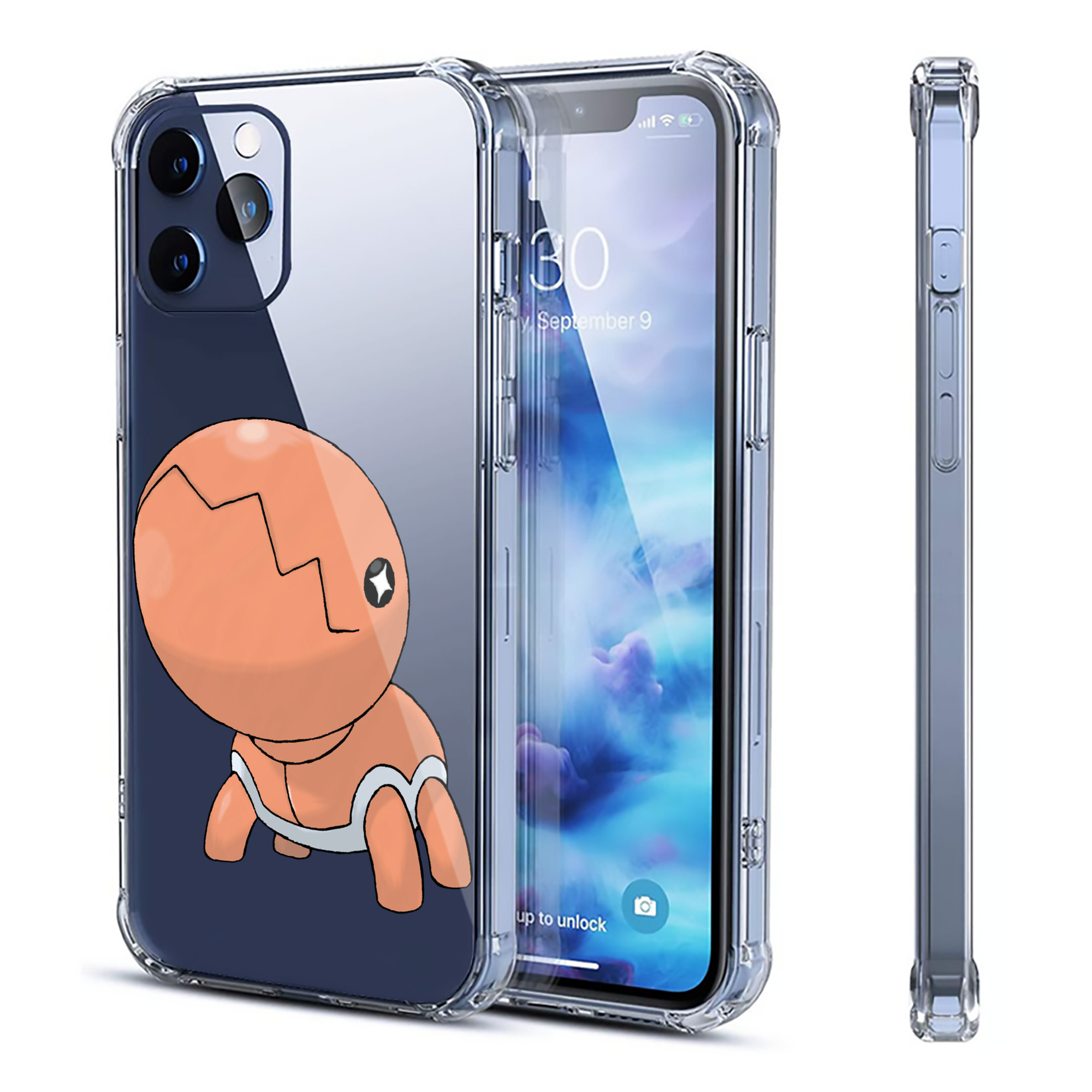 （画像用） ポケットモンスター Pokémon 【iPhone 12シリーズ対応】透明スマホケース（クリアソフトケース）